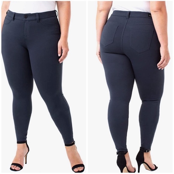 Stitch Fix Liverpool Madonna Legging Stretch Ponte Pants Dark‎ Night Size 12/31 - Picture 1 of 11
